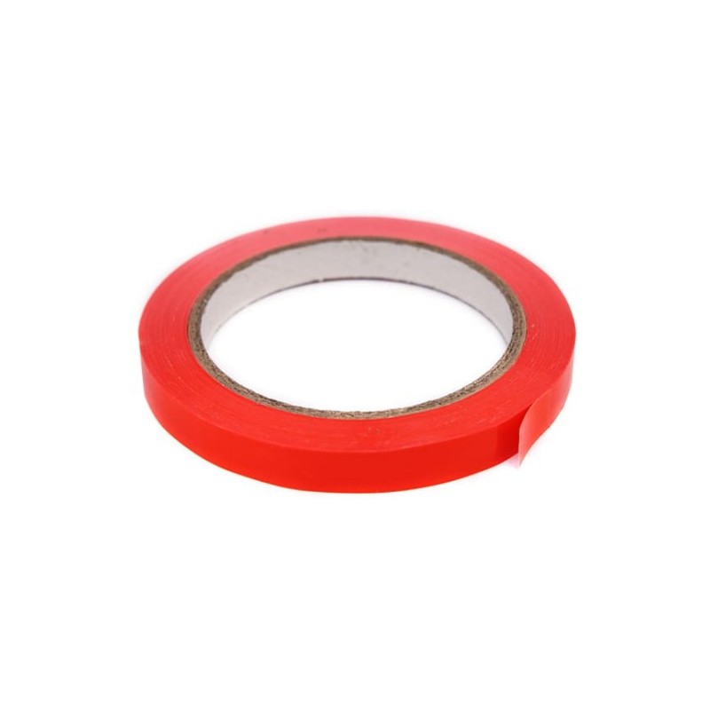 ROULEAU ADHESIF ROUGE - pour scelleuse à sacs (par lot de 12)