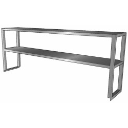ETAGERE INOX SUR COLONNETTES