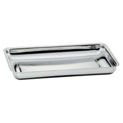 PLAT INOX A GRATIN RECTANGULAIRE AVEC ANSES