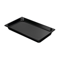 BAC GASTRO INOX PLEIN ACIER EMAILLE NOIR