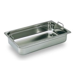 BAC GASTRO INOX PLEIN AVEC ANSES FIXES