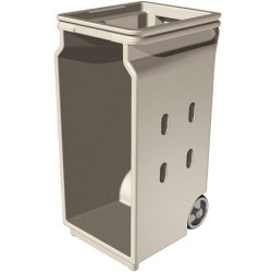 COLLECTEUR PLASTIQUE ROTOMOULE POUR SAC 110 LITRES