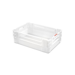 CAISSE GERBABLE ET EMBOITABLE 600X400X200 fond plein+parois 1/4 ajour