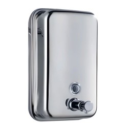 DISTRIBUTEUR DE SAVON MANUEL - MODELE MURAL 1L - INOX