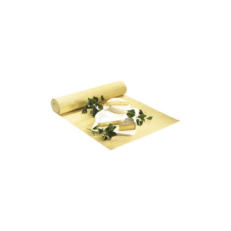 TAPIS VITRINE DECOR IMITATION PAILLE larg 57 cm x lg 10 m ALIMENTAIRE