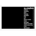 ETIQUETTE ALLERGENES 60x40 mm - neutre (lot de 10)