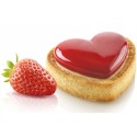 KIT PLAQUE SILICONE - 8 tartelettes cœur 80x70xht20 mm - 30ml