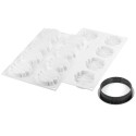 KIT PLAQUE SILICONE - 8 tartelettes honoré Ø 80xht20 mm - 34ml