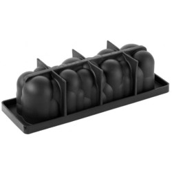 MOULE SILICONE BUCHE - Décor atomic 250x80xht80 mm - 1200ml