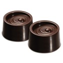 PLAQUE SILICONE CHOCOLAT - 15 ronds Ø 28xht20 mm - 10ml
