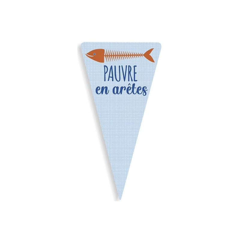 TRIANGLE "pauvre en arêtes" 10x19 cm  (lot de 10)