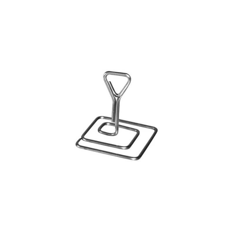 PIED INOX PORTE ETIQUETTE