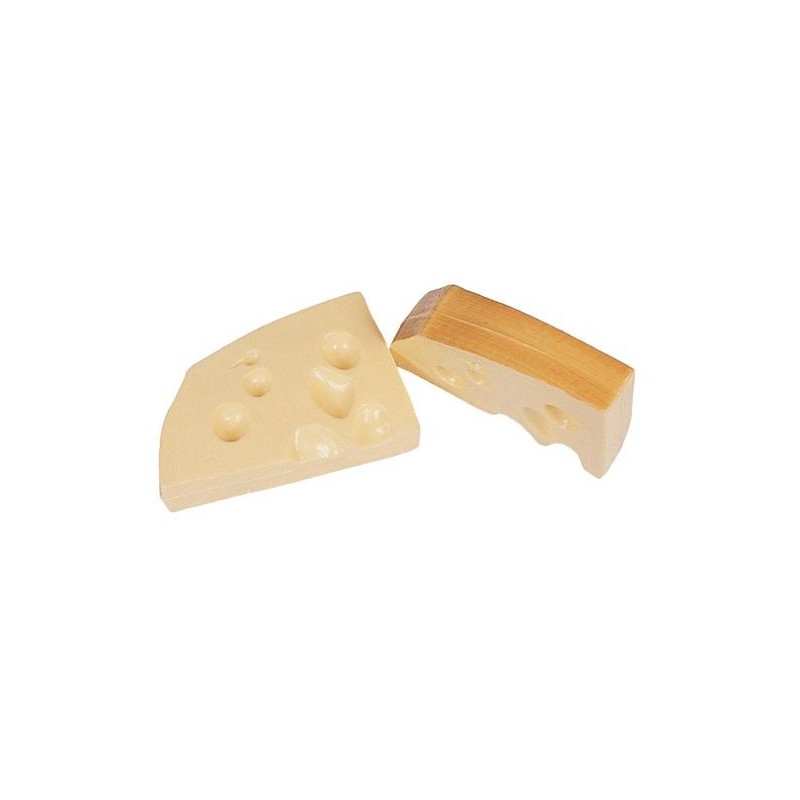 FACTICE MORCEAU DE GRUYERE - Lg 160 x 100 mm (lot de 2)