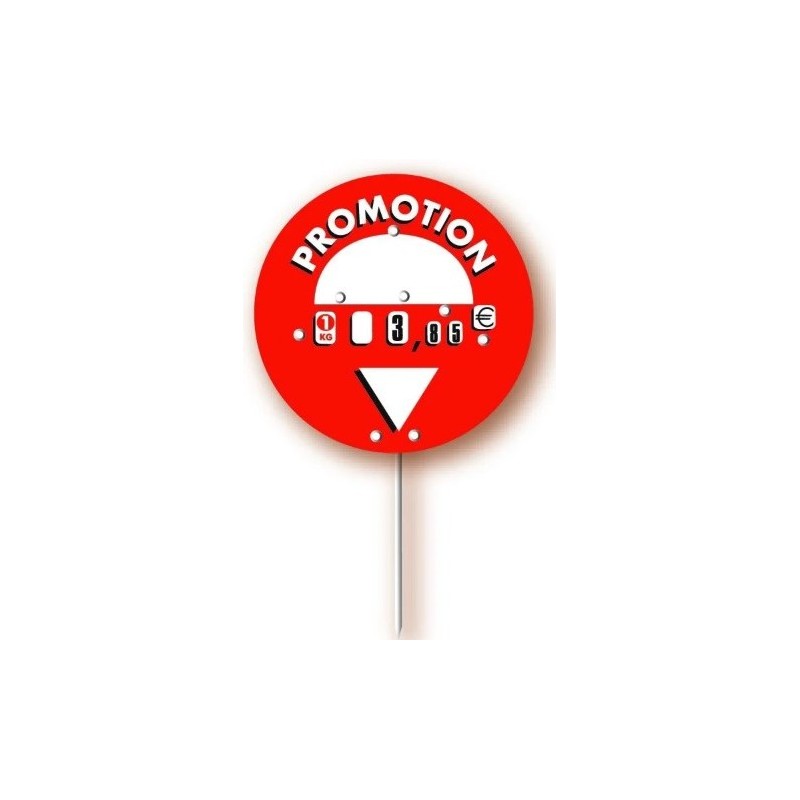 ROND POINT "promotion rouge" Ø 120 mm (lot de 10)