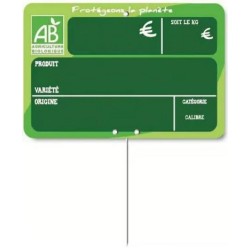 ETIQUETTE FRUITS ET LEGUMES "BIO"