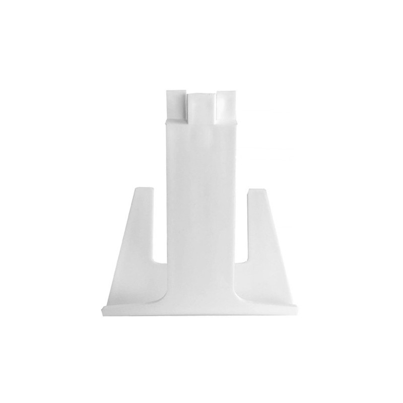 PIED BLANC POUR ETIQUETTE AVEC PIQUE ht 55 mm (lot de 25)