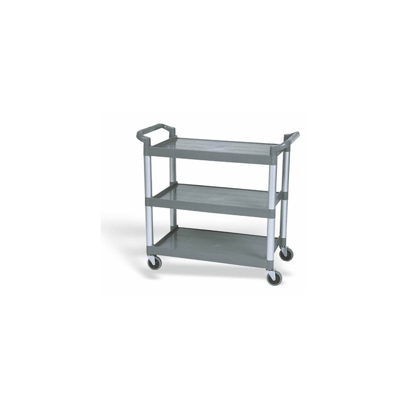 CHARIOT DE SERVICE POLYPROPYLENE 3 NIVEAUX