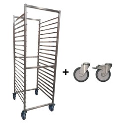 ECHELLE INOX GN 2/1 - 650x530 - 20 N - chape inox