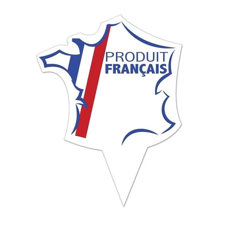 ETIQUETTE FRANCE PRODUIT FRANCAIS 8x10 cm - pique plastique