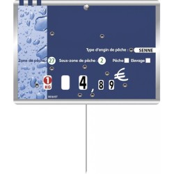 ETIQUETTE POISSON METALLIC