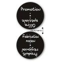 DISCINFO "fabrication maison/produit régional" Ø 68 mm (lot de 10)