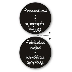 DISCINFO "fabrication maison/produit régional" Ø 68 mm (lot de 10)