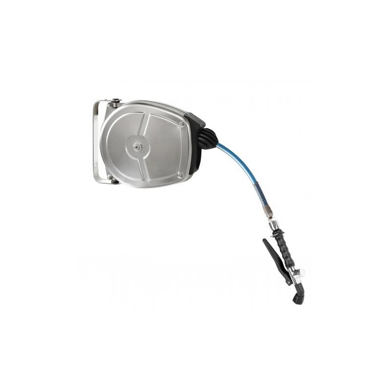 ENROULEUR AUTOMATIQUE INOX AVEC DOUCHETTE - tuyau de 5 m