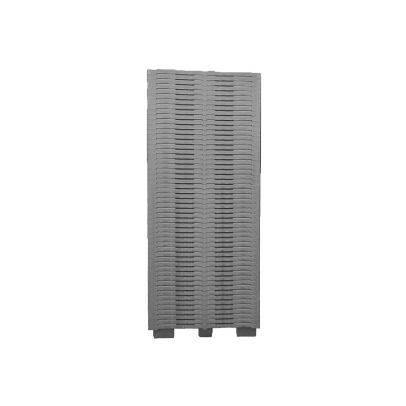 PALETTE PLASTIQUE 1200X800X130 AJOUREE - 9 plots- charge 1000kgs noir