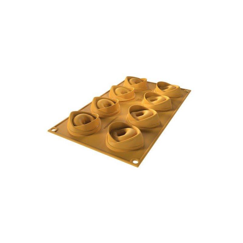 PLAQUE SILICONE 300X175 - 8 tortellino Ø 54xht22 mm - 20ml