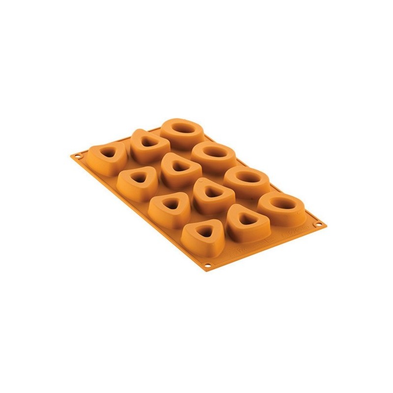PLAQUE SILICONE 300X175 - 12 os à moelle ronds - 25ml