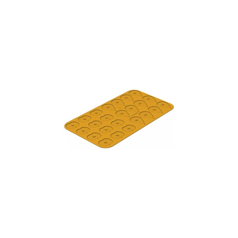 PLAQUE SILICONE 470X270 - 12 pommes 60x51mm et 12 poires 80x56mm
