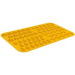 PLAQUE SILICONE 470X270 - 68 feuilles jardin (40x25 et 40x49 mm)