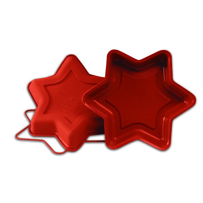 MOULE SOUPLE UNIFLEX - Etoile 6 branches Ø 260xht40 mm - 1.20L