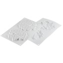 PLAQUE SILICONE 300X175 - 2 décors miel Ø 140xht10 mm - 80ml
