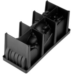 MOULE SILICONE BUCHE - Décor père noël 254x103xht100 mm - 1300ml