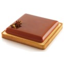 KIT MOULE SILICONE - 1 tarte carrée 200x200xht20 mm - 560ml