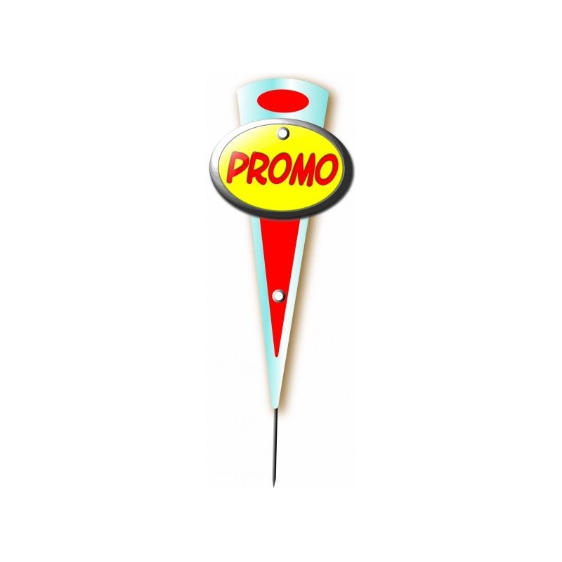 MINI FLECHE "promotion rouge" 6x14 cm (lot de 10)