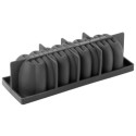 MOULE SILICONE BUCHE - Décor crème 250x84xht75 mm - 1000ml