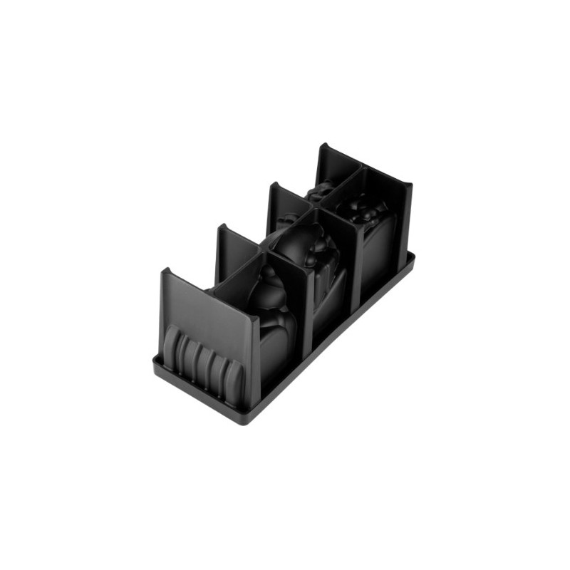 MOULE SILICONE BUCHE - Décor père noël 254x103xht100 mm - 1300ml