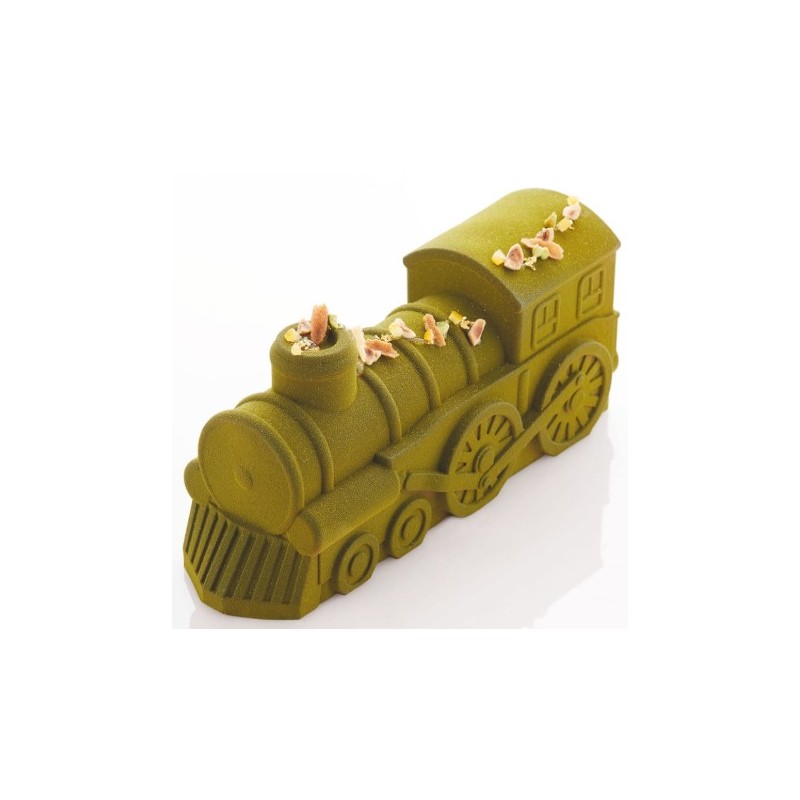 MOULE SILICONE BUCHE - Décor père noël 254x103xht100 mm - 1300ml