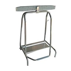 SUPPORT SAC POUBELLE A PINCE sans couvercle - socle inox