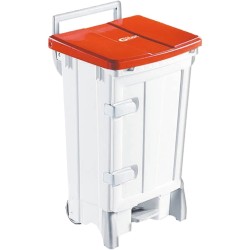 POUBELLE PLASTIQUE PEDALE + PORTE