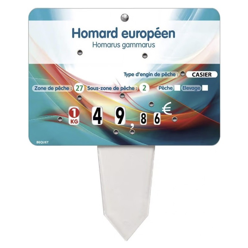 ETIQUETTE POISSON LAGON