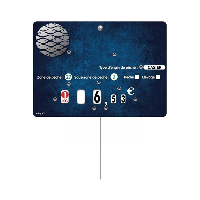 ETIQUETTE POISSON MARINA