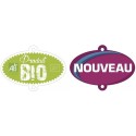 OVALE "bio / nouveau" - 11x8 cm (lot de 10)
