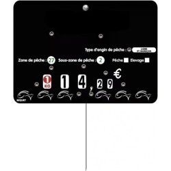 ETIQUETTE POISSON BLACK FISH