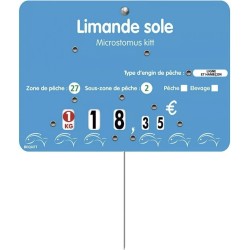 ETIQUETTE POISSON BLUE FISH