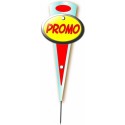 MINI FLECHE "promotion rouge" 6x14 cm (lot de 10)