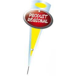MINI FLECHE "produit régional" 6x14 cm (lot de 10)