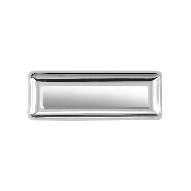 PLAT INOX RECTANGULAIRE POUR VITRINE